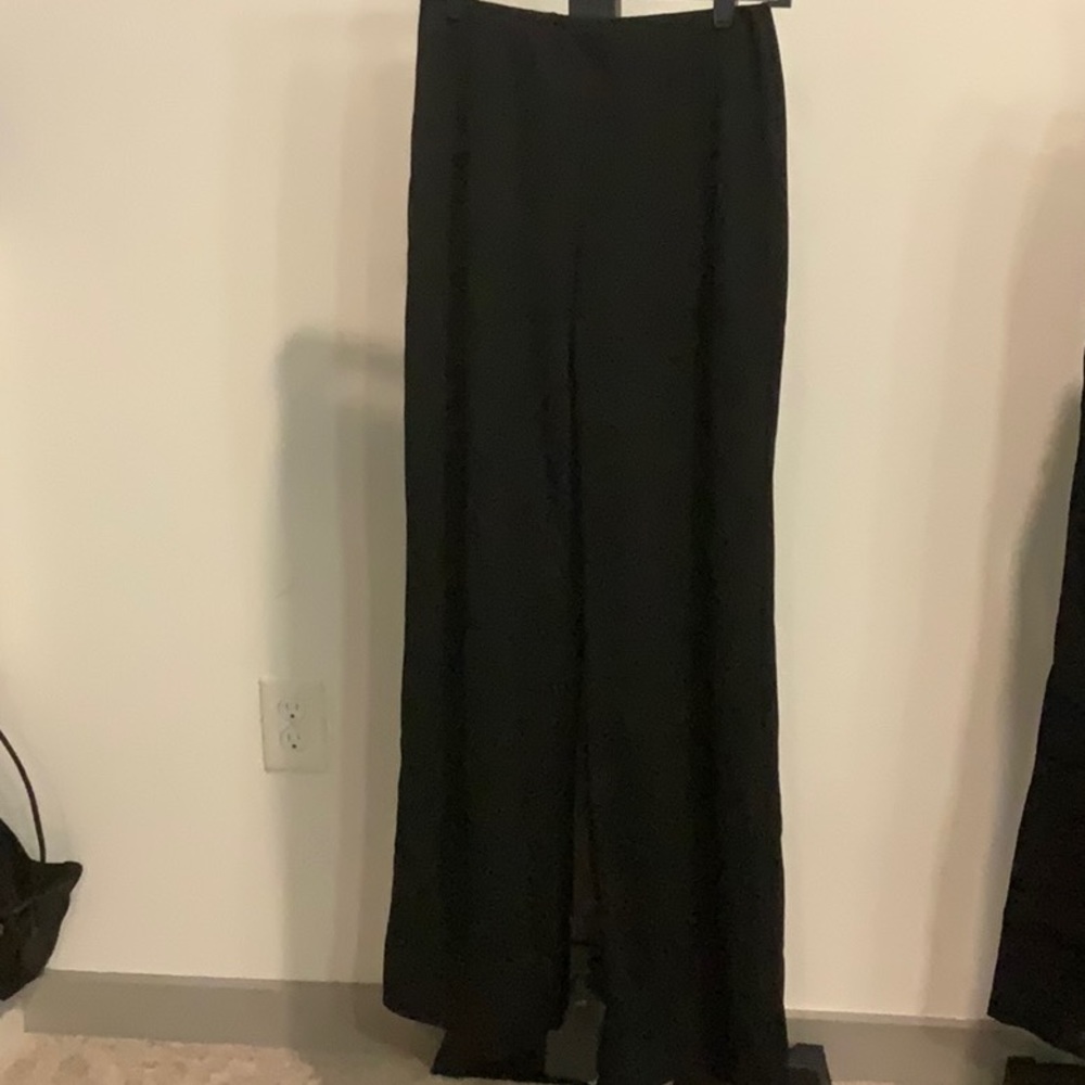 Black causal flare pants